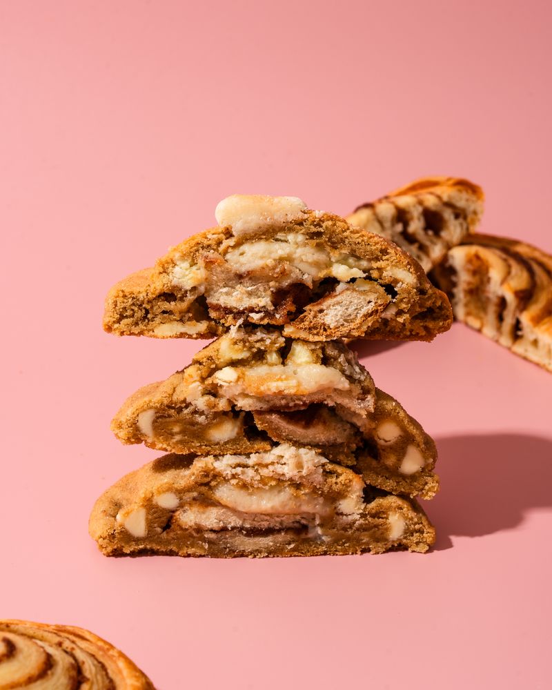 Cinnamon Scroll White Choc Chip Cookie